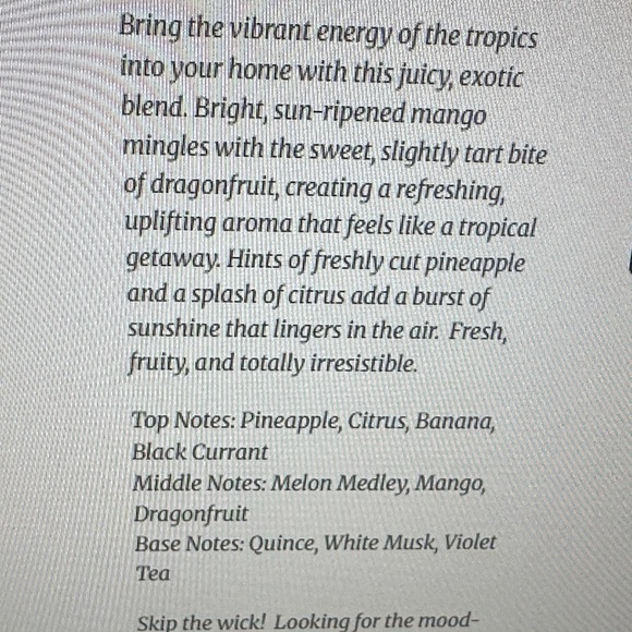 Mixologie Mango Dragonfruit Reed Diffuser with Black and Pink Design - Picture 3 of 4